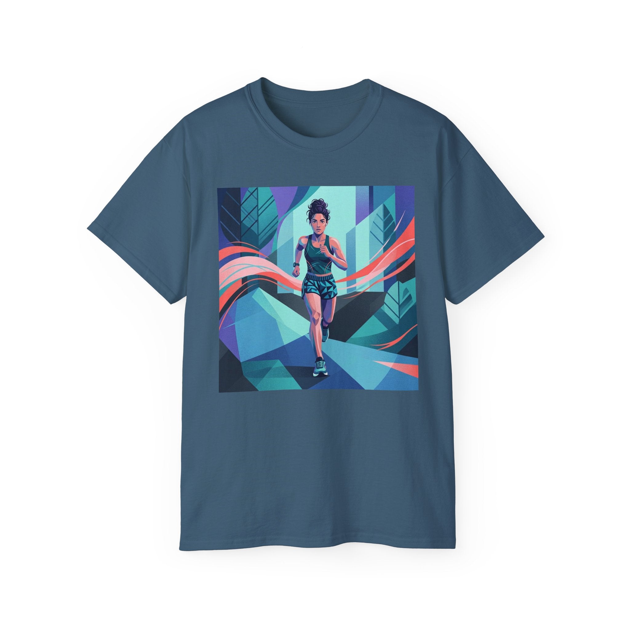 Female Jogger Art T-Shirt — Female Jogger  Graphic Tee
