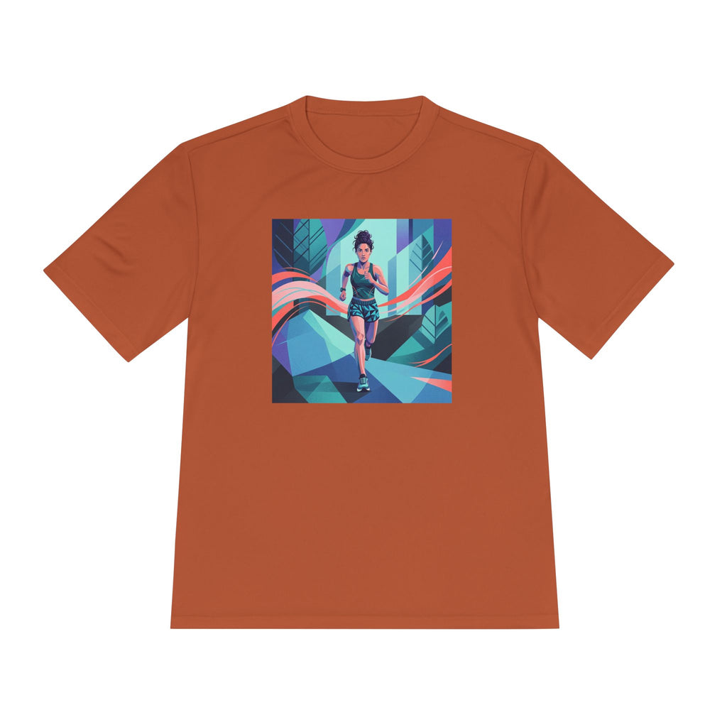 Female Jogger Graphic- Graphic Tee — Women’s Fitness T-Shirt
