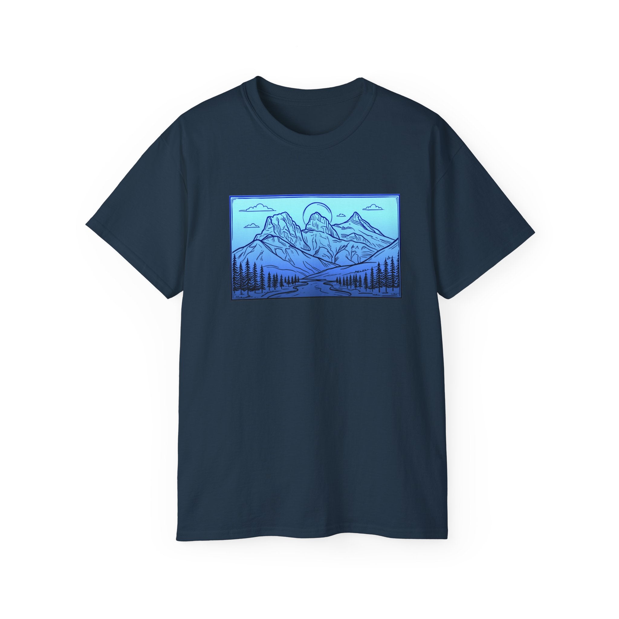 3 Sisters Canmore Alberta Art T-Shirt — 3 Sisters Canmore Alberta Graphic Tee