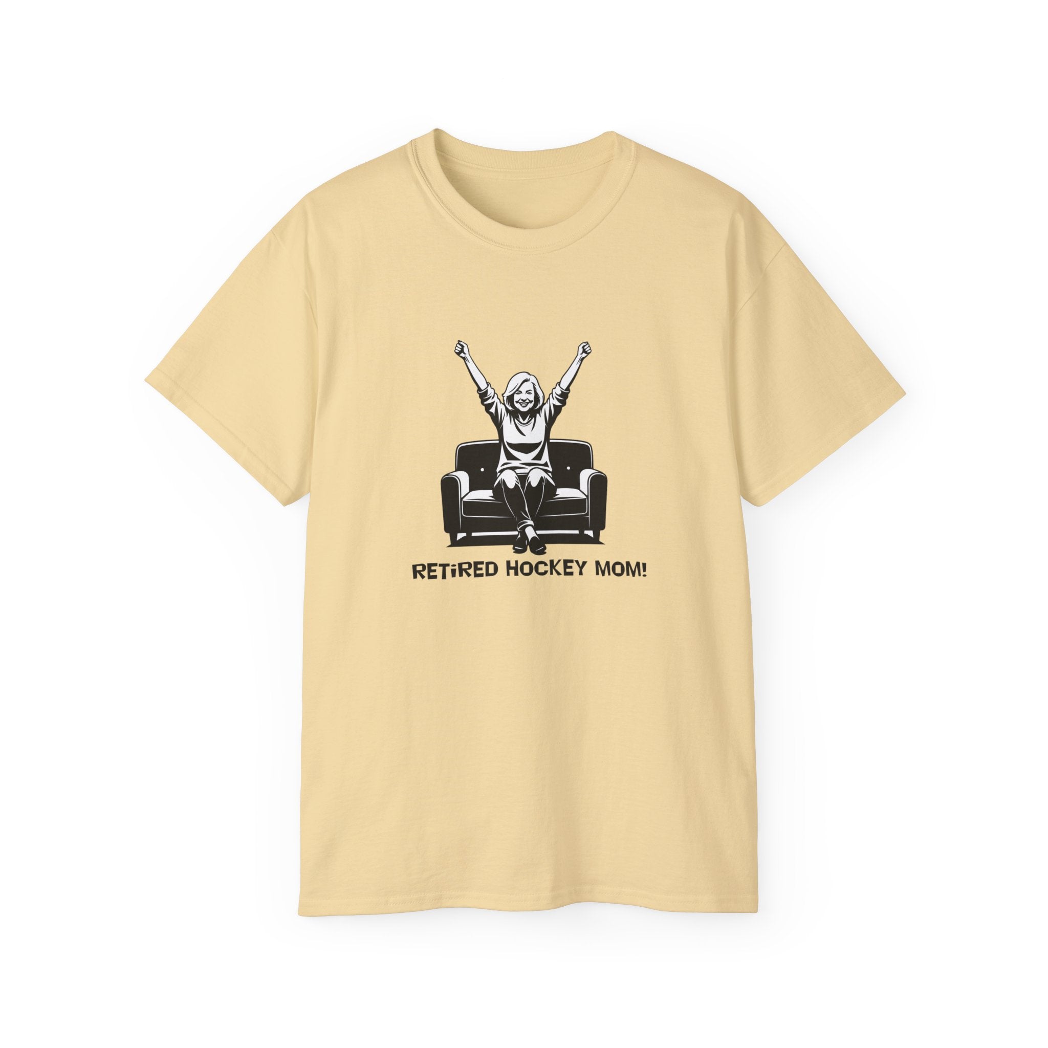 Hockey Mom T-Shirt — Retired Hockey Mom Graphic Tee