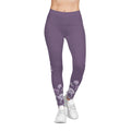 Lilac Lotus Floral Leggings — Women's Floral Yoga & Casual Leggings