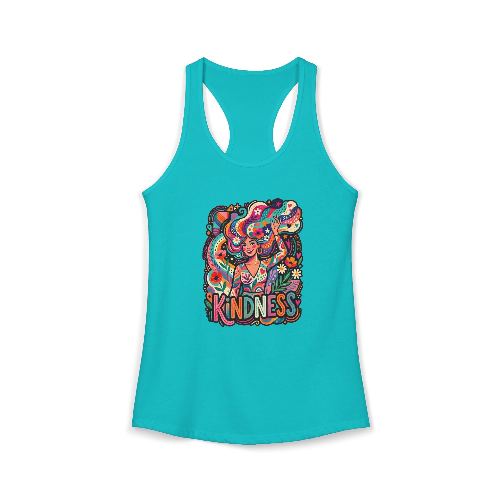Kindness Women's Ideal Graphic Racerback Tank | Raven Quest - Raven Quest Apparel