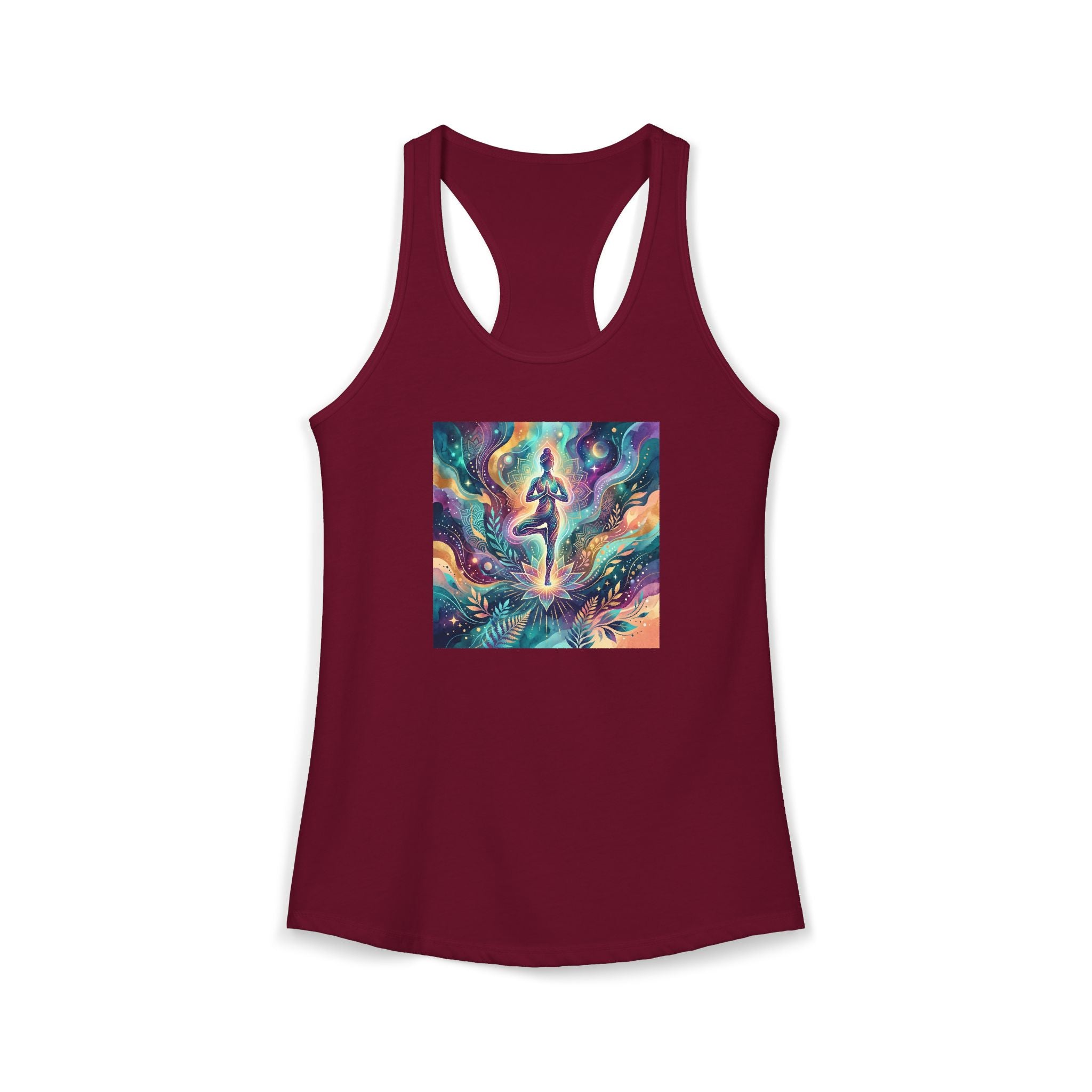 Zen Women's Ideal Racerback Graphic Tank | Rave Quest - Raven Quest Apparel