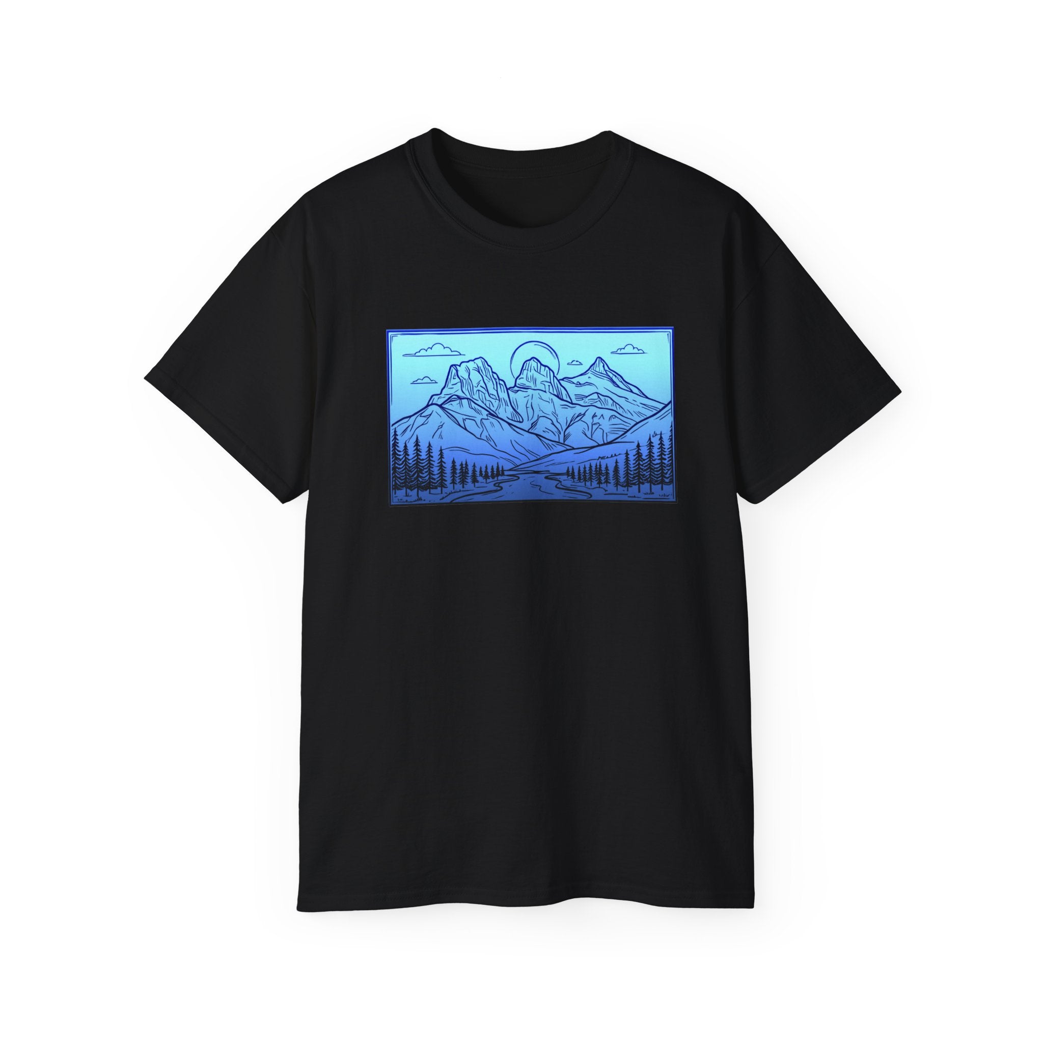 3 Sisters Canmore Alberta Art T-Shirt — 3 Sisters Canmore Alberta Graphic Tee