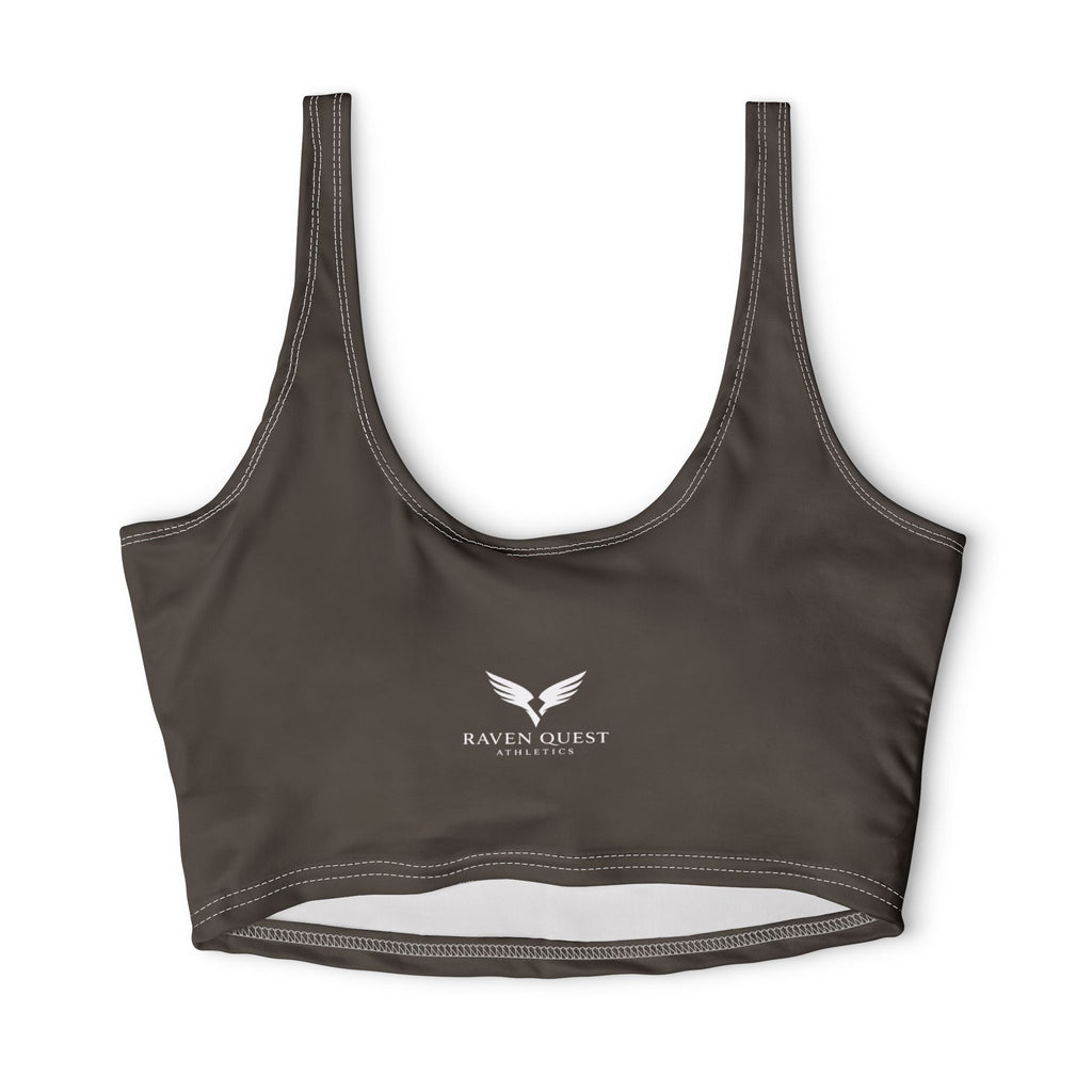 Raven Quest Floral Mandala Sports Bra — Comfortable Athletic Crop Top