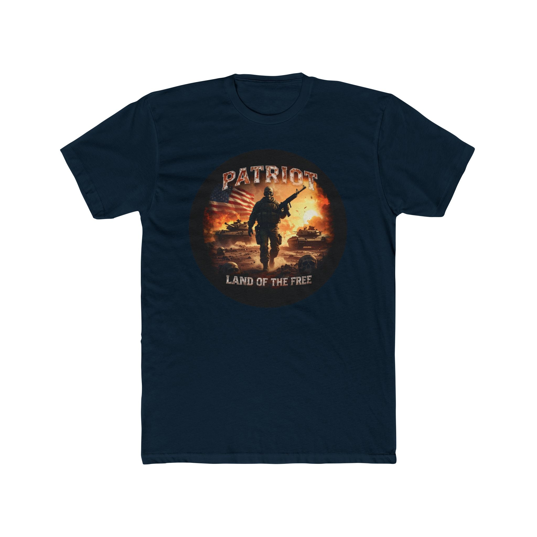 Patriot Soldier Graphic Tee — Military Veteran Tribute T-Shirt - Raven Quest Apparel