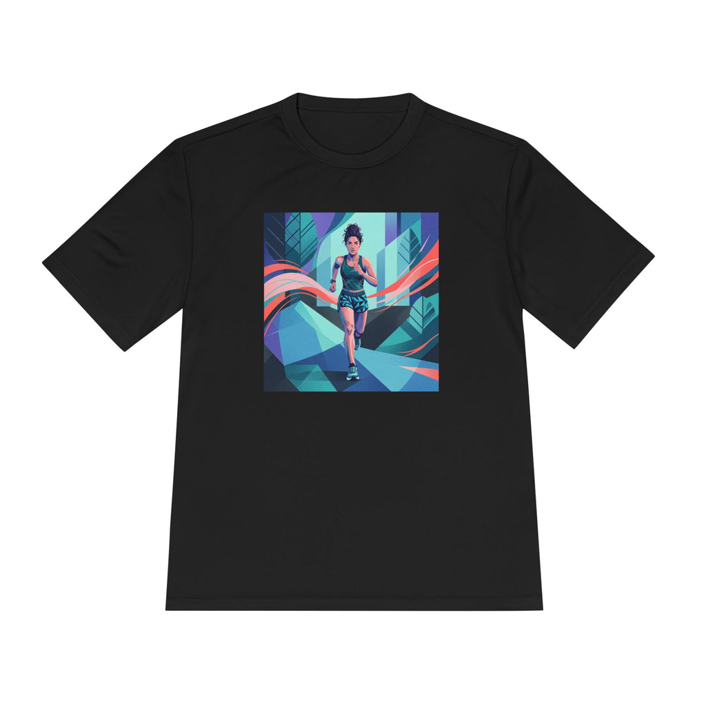 Female Jogger Graphic- Graphic Tee — Women’s Fitness T-Shirt