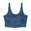 Raven Quest Athletic Blue Floral Sports Bra