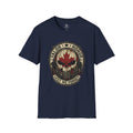 Canadian Remembrance Skull T-Shirt – "Valor • Honor • Lest We Forget" Veteran Tribute