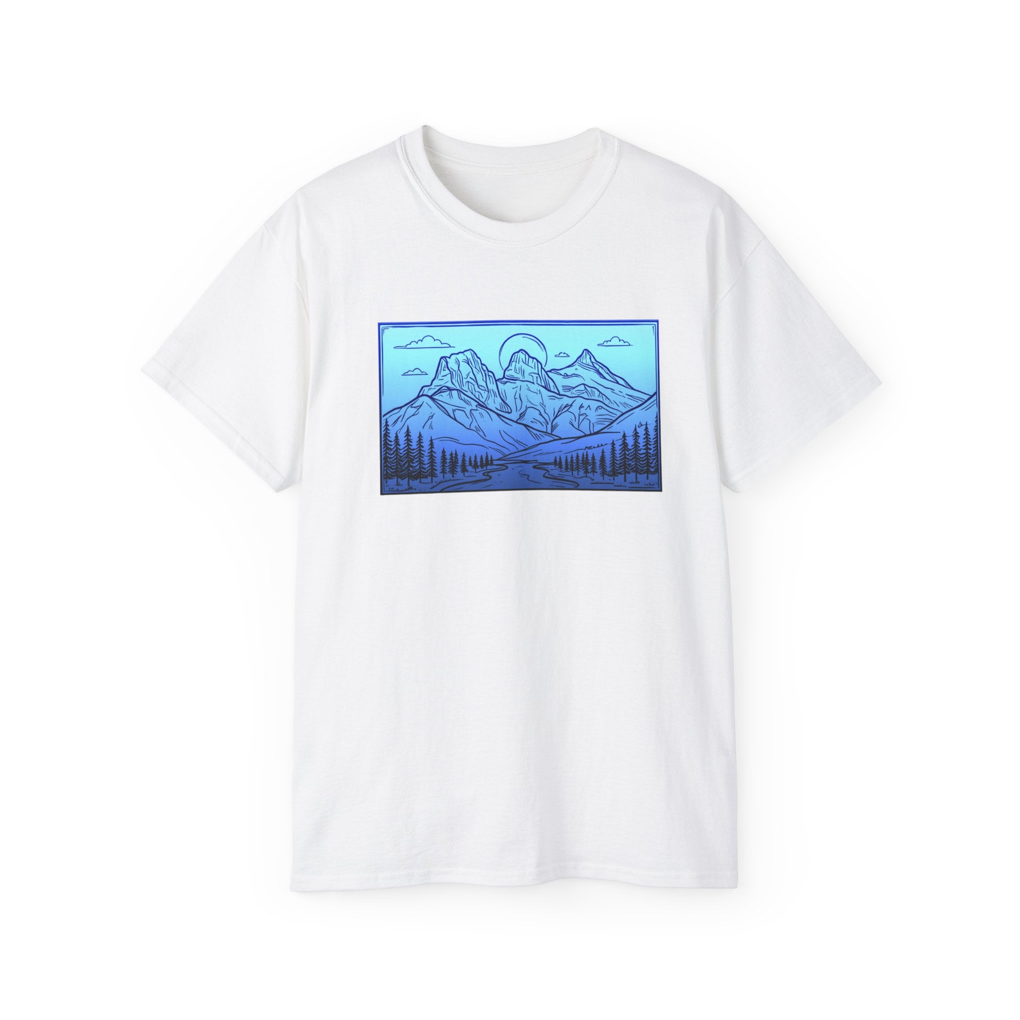 3 Sisters Canmore Alberta Art T-Shirt — 3 Sisters Canmore Alberta Graphic Tee