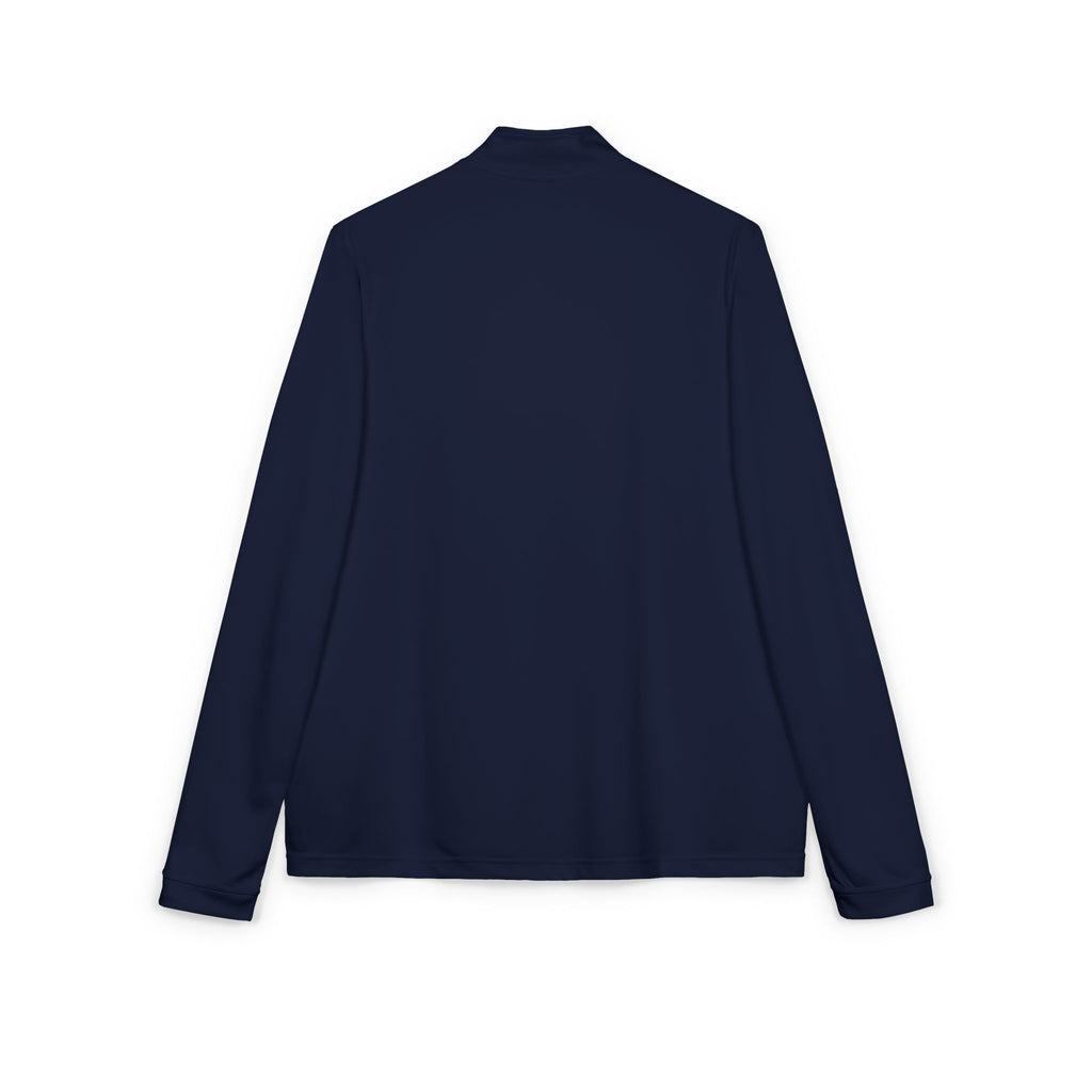 Embroidered Navy Quarter-Zip Pullover – Raven Quest Logo - Raven Quest Apparel