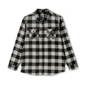 Black & White Buffalo Plaid Flannel Shirt| Raven Quest