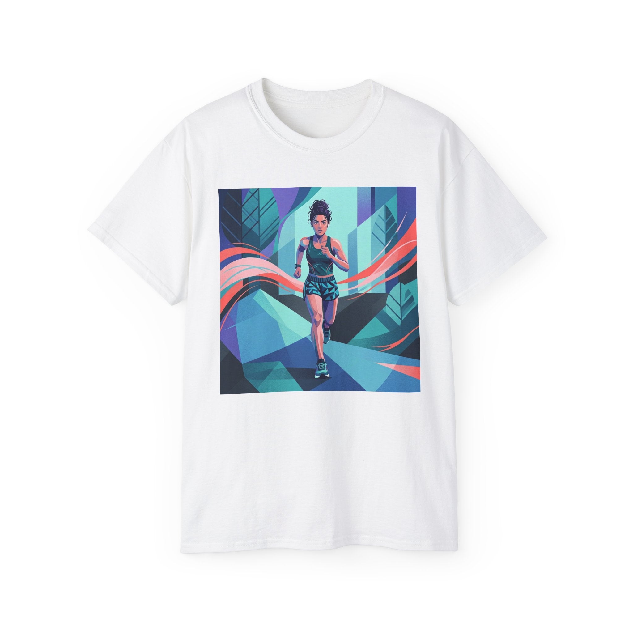Female Jogger Art T-Shirt — Female Jogger  Graphic Tee