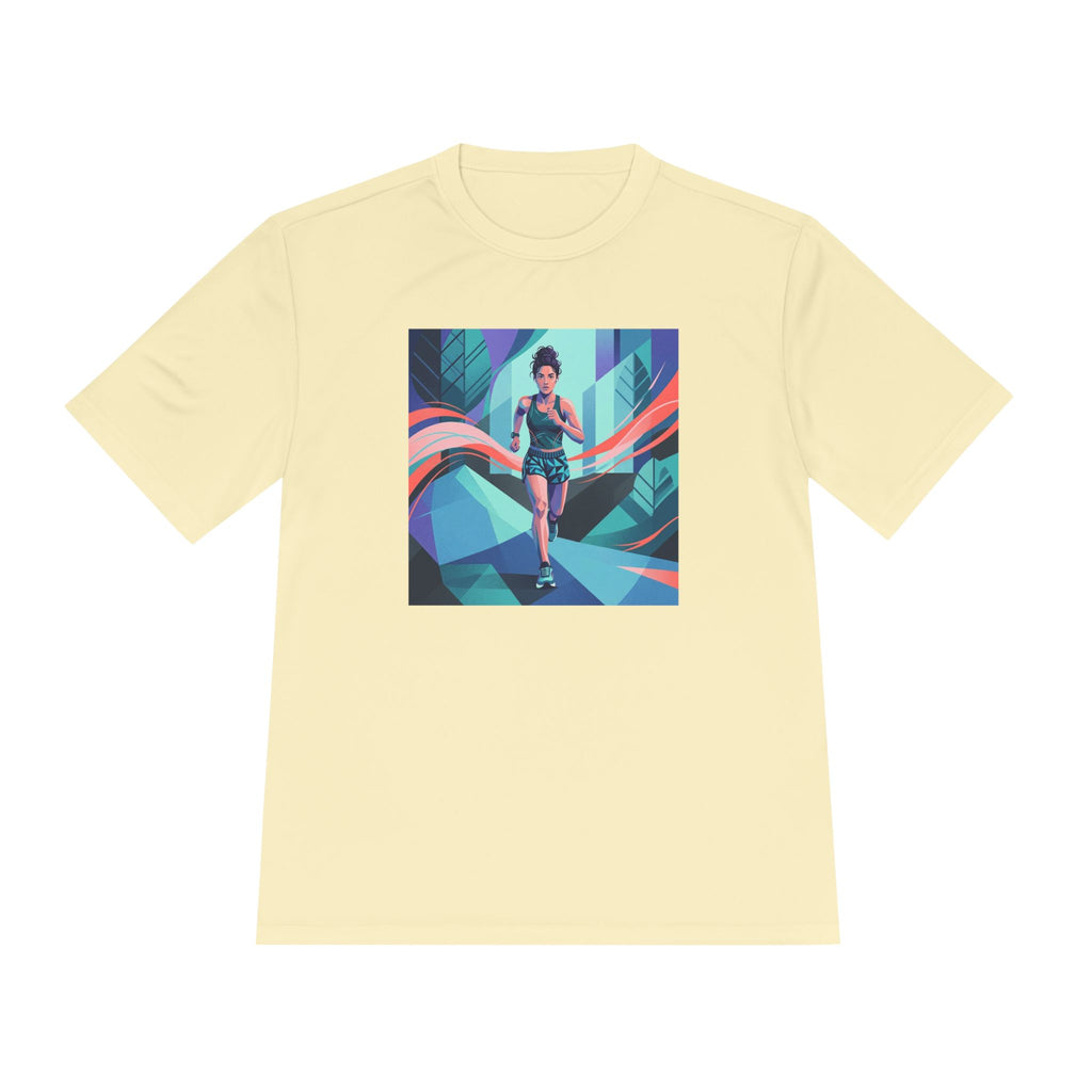 Female Jogger Graphic- Graphic Tee — Women’s Fitness T-Shirt