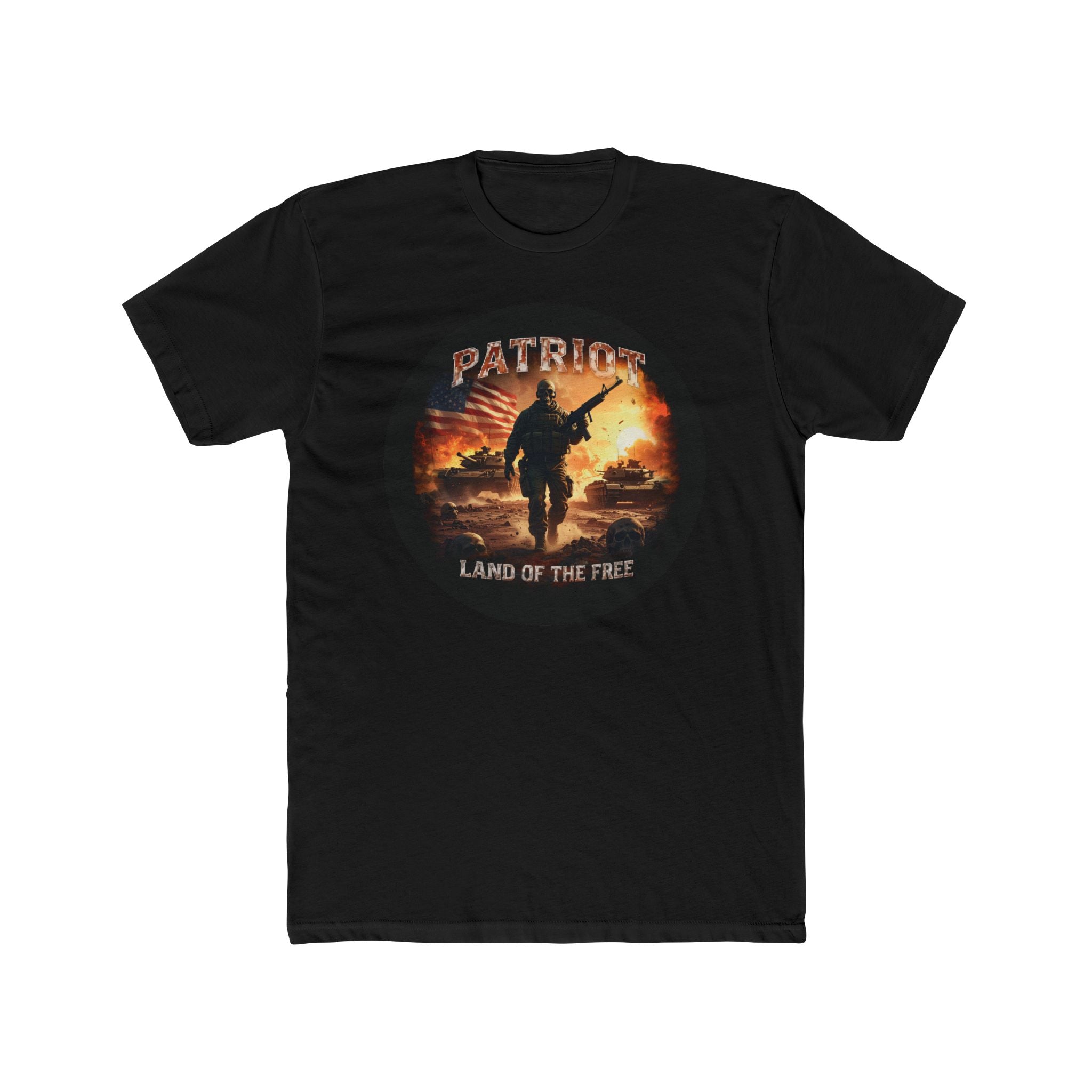 Patriot Soldier Graphic Tee — Military Veteran Tribute T-Shirt - Raven Quest Apparel
