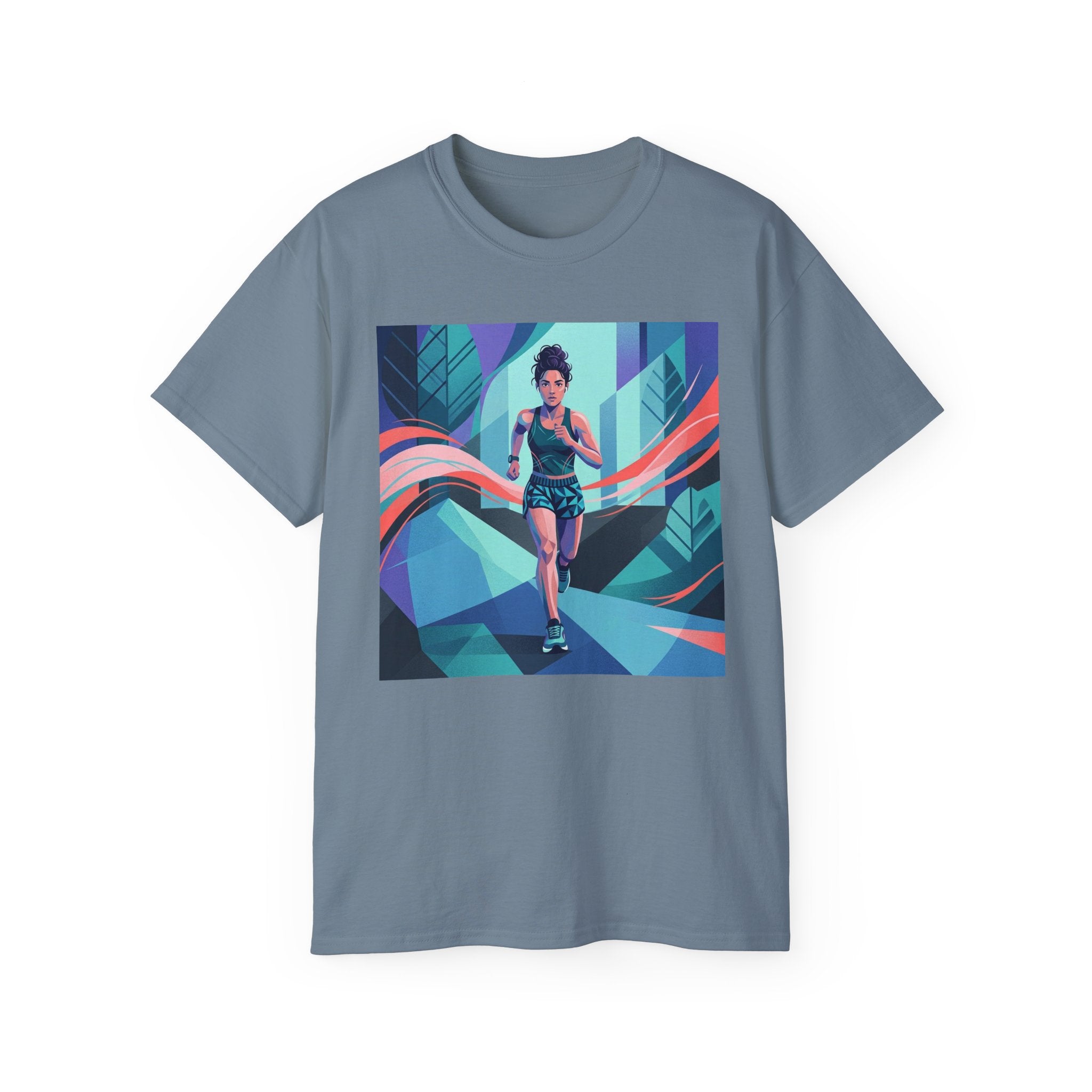 Female Jogger Art T-Shirt — Female Jogger  Graphic Tee
