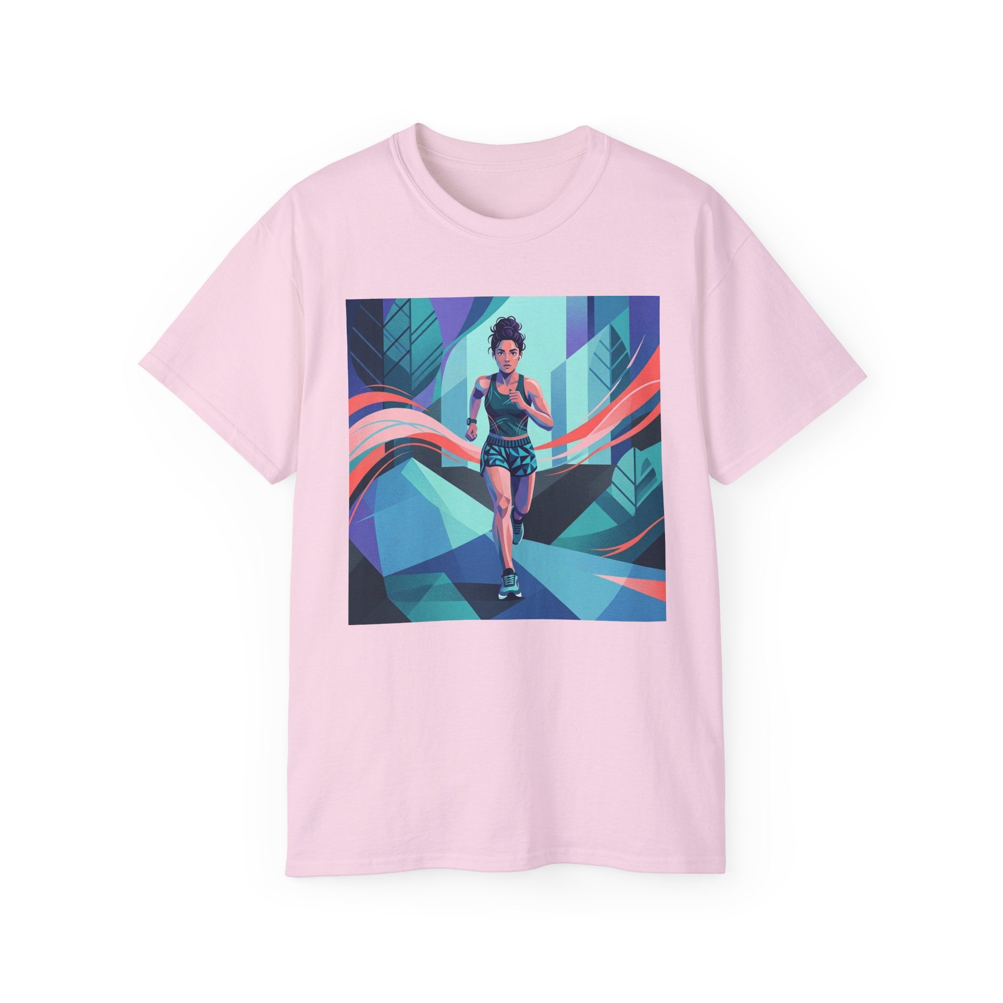 Female Jogger Art T-Shirt — Female Jogger  Graphic Tee