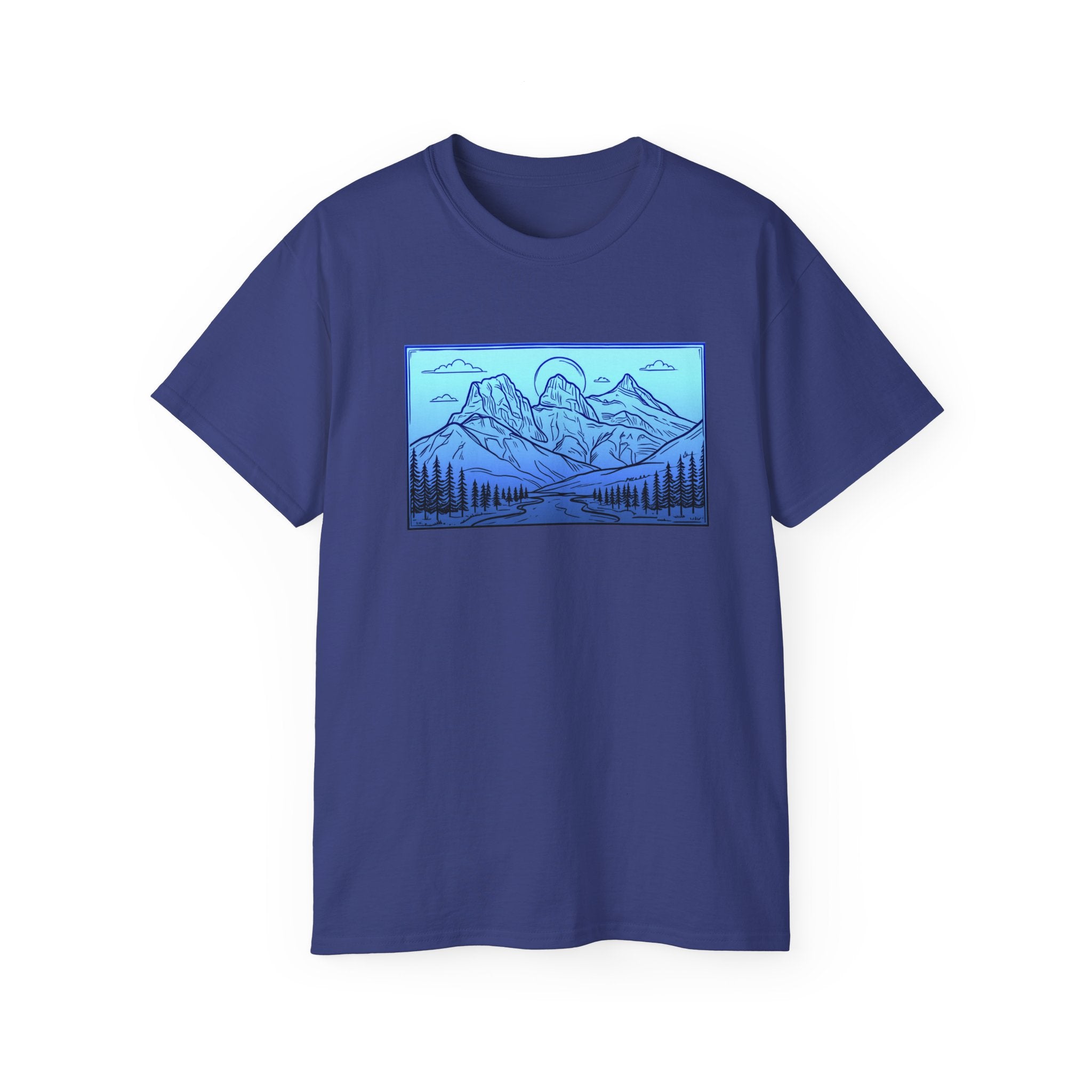 3 Sisters Canmore Alberta Art T-Shirt — 3 Sisters Canmore Alberta Graphic Tee