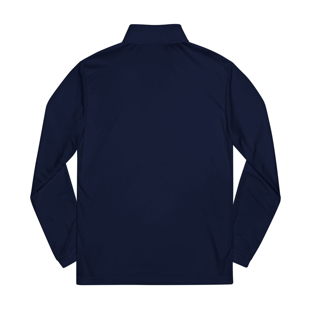 Embroidered Navy Quarter-Zip Pullover – Raven Quest Logo - Raven Quest Apparel