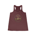 Lift Racerback Tank — Women's Gym Workout Tank Top (Gold Barbell Design)