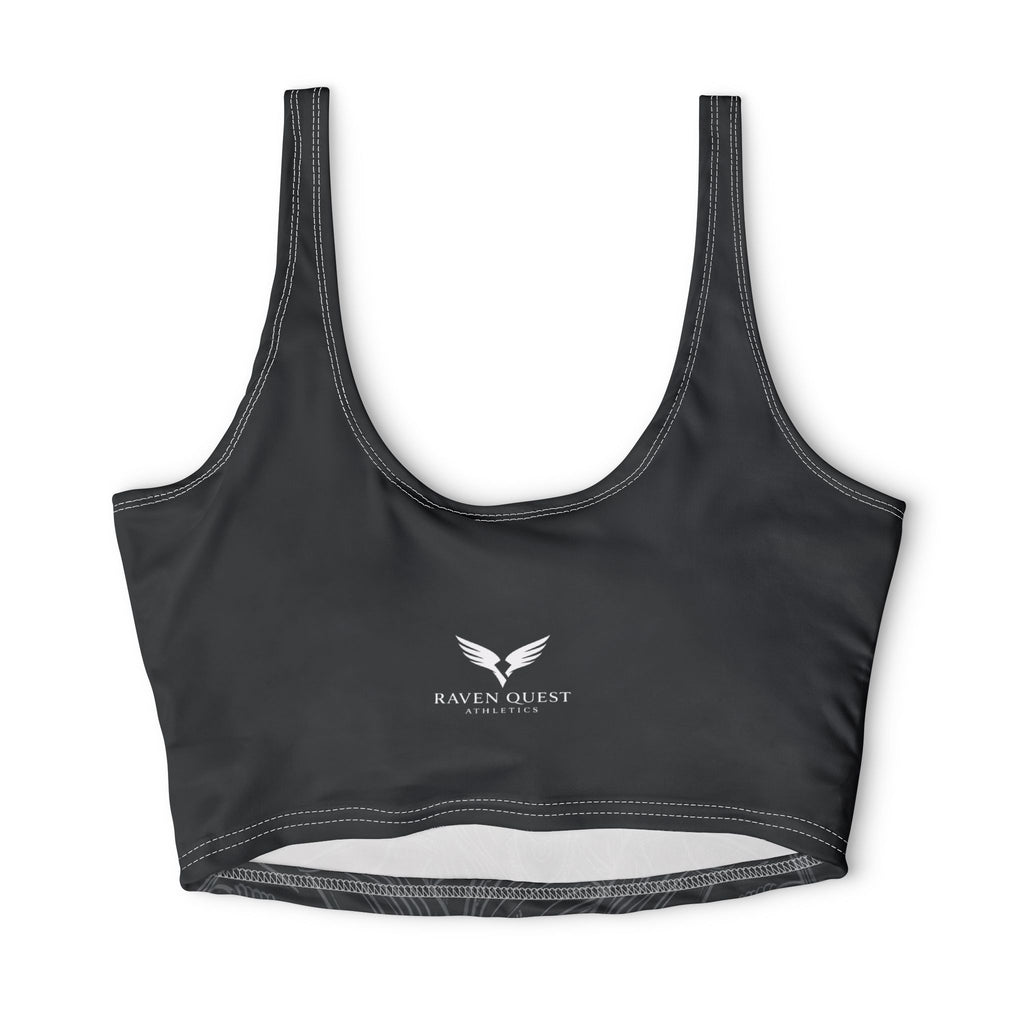Devine Goddess All-Over Print Sports Bra — Yoga & Activewear Crop Top