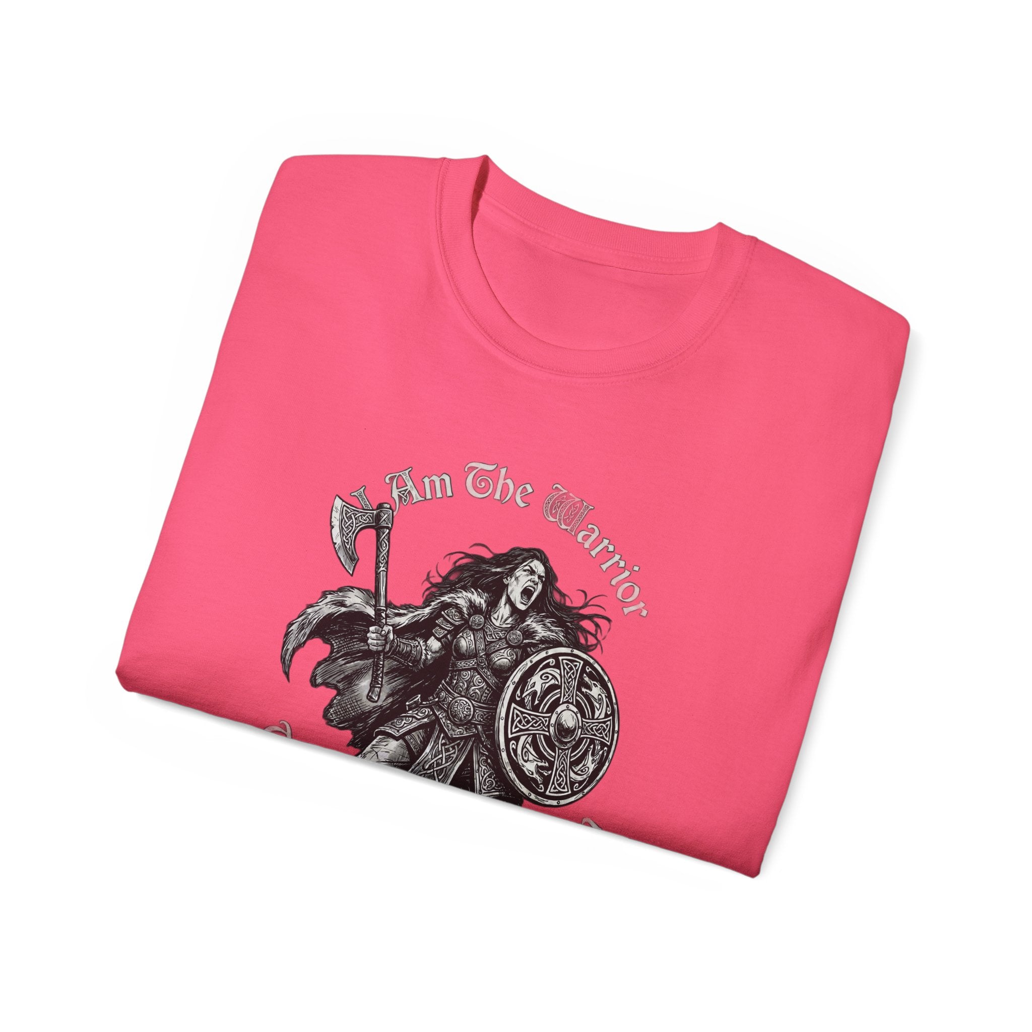 Warrior Shield T-Shirt — "I Am The Warrior, This Battle I Shall Win"