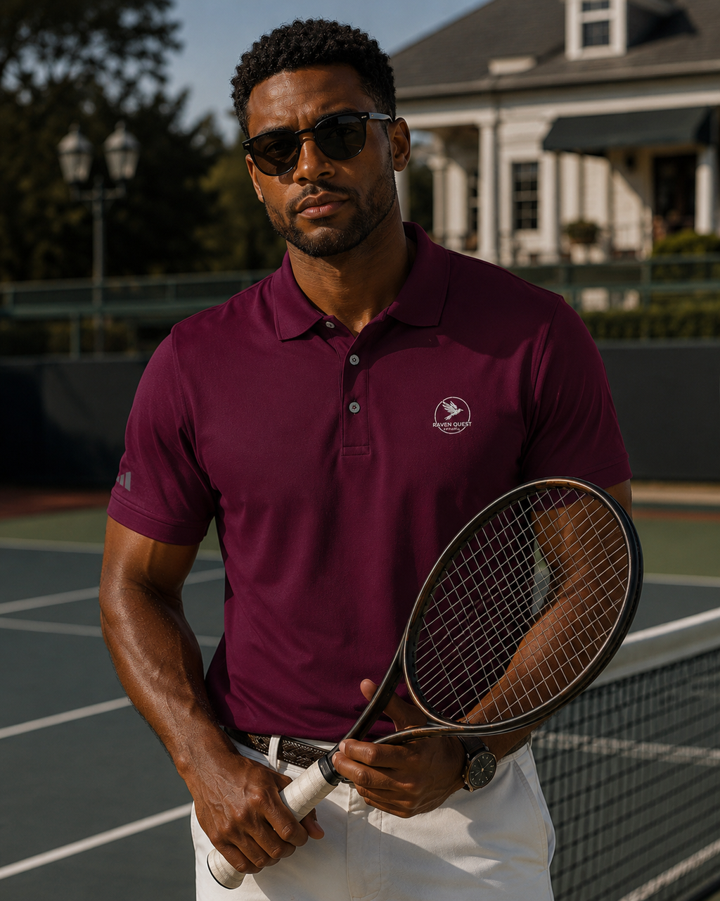 Adidas | Raven Quest Polo | Maroon