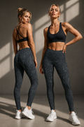 Raven Zen Divine Feminine Goddess Leggings | Sacred Geometry Yoga Pants