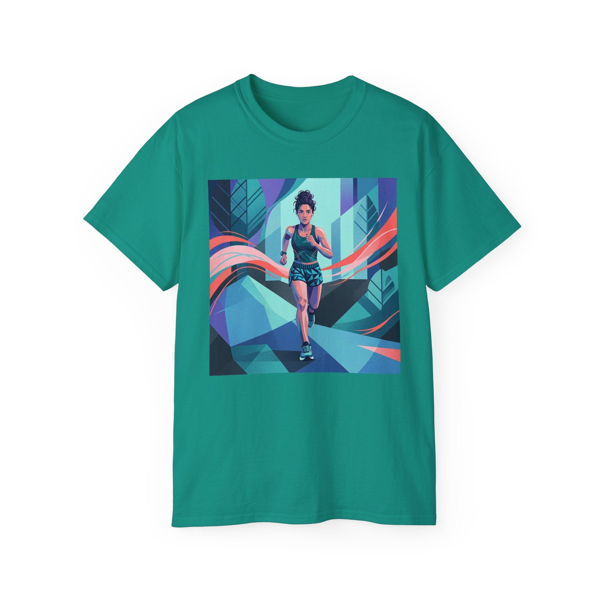 Female Jogger Art T-Shirt — Female Jogger  Graphic Tee