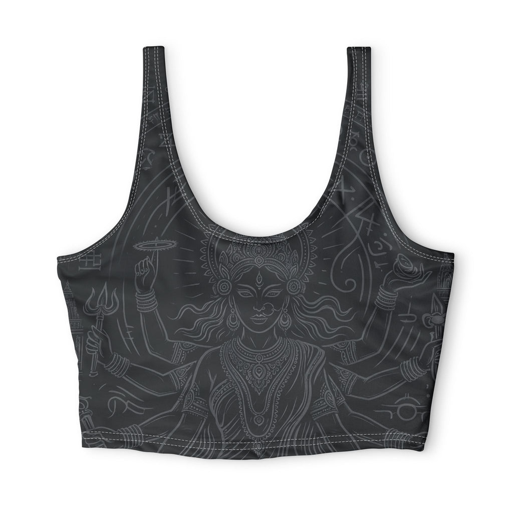 Devine Goddess All-Over Print Sports Bra — Yoga & Activewear Crop Top