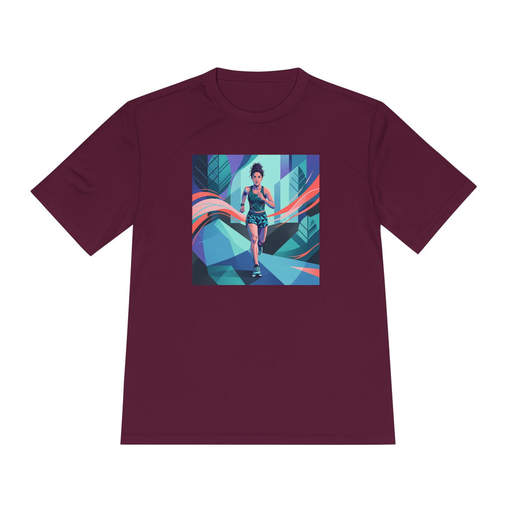 Female Jogger Graphic- Graphic Tee — Women’s Fitness T-Shirt
