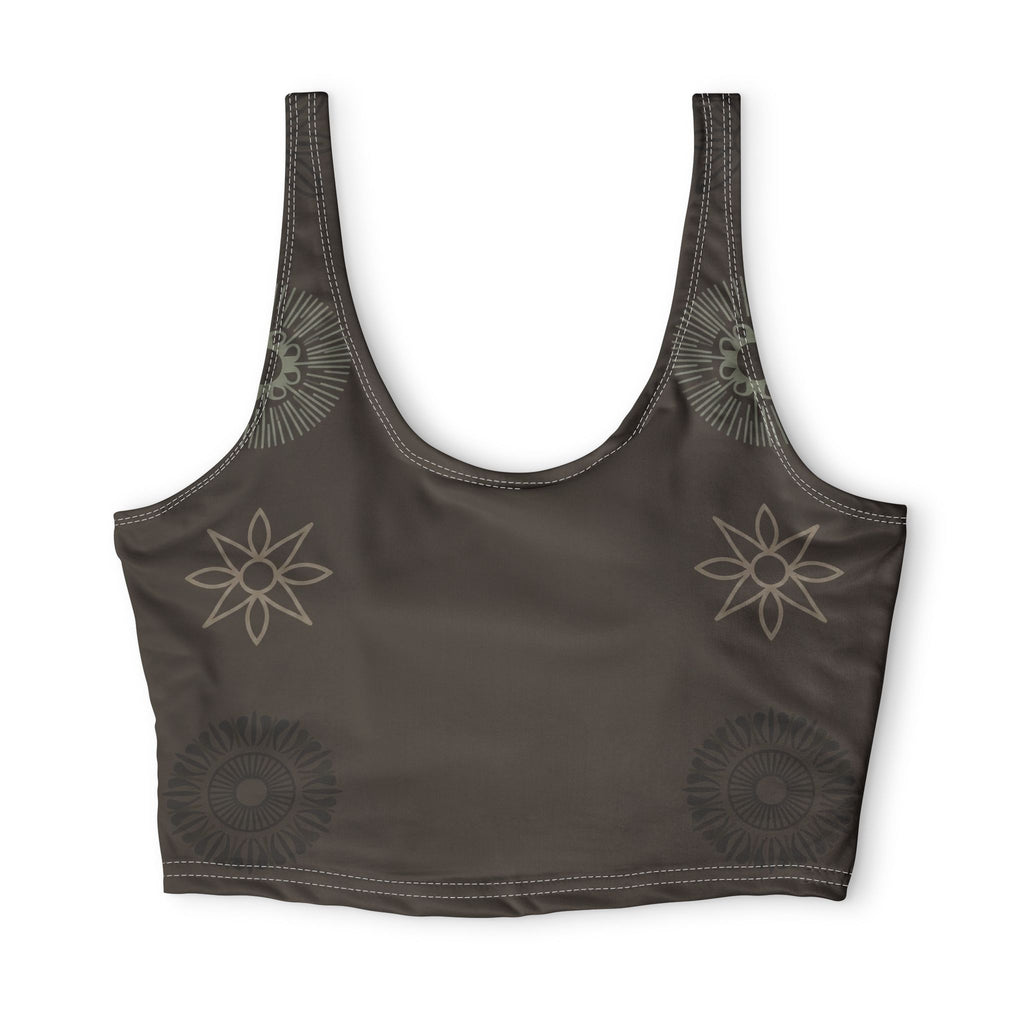 Raven Quest Floral Mandala Sports Bra — Comfortable Athletic Crop Top