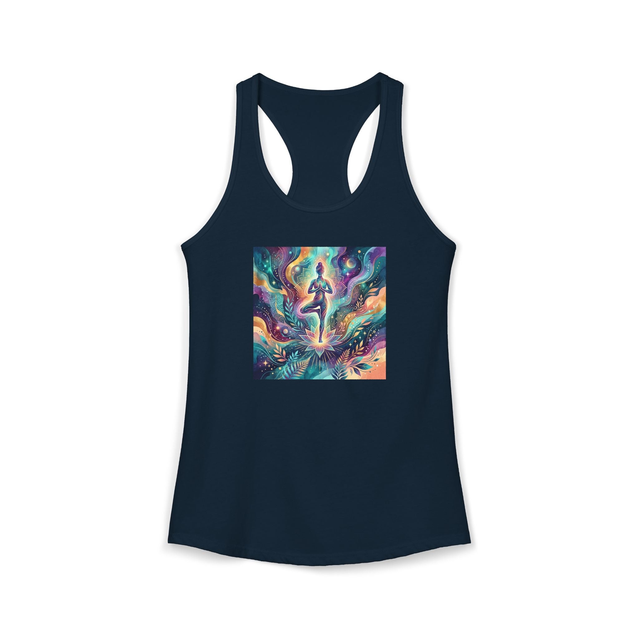 Zen Women's Ideal Racerback Graphic Tank | Rave Quest - Raven Quest Apparel