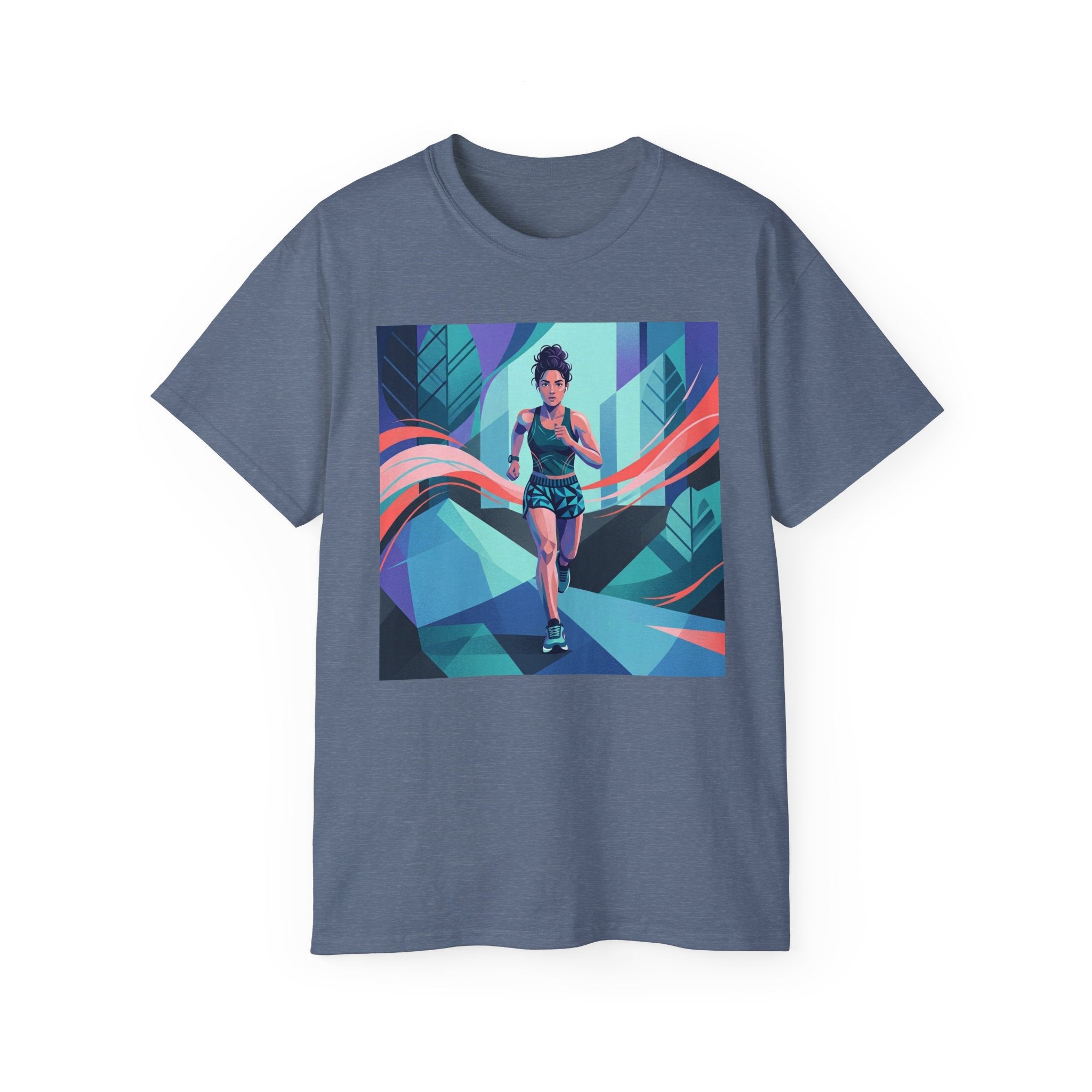 Female Jogger Art T-Shirt — Female Jogger  Graphic Tee