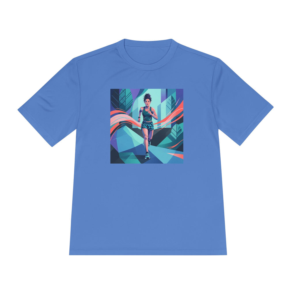 Female Jogger Graphic- Graphic Tee — Women’s Fitness T-Shirt
