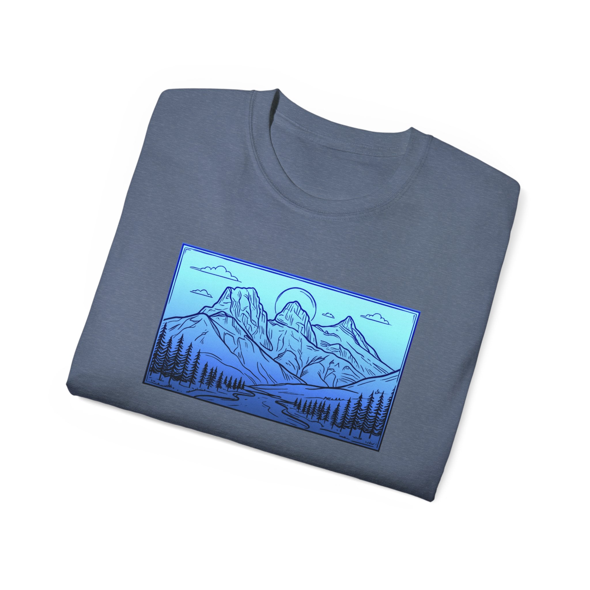3 Sisters Canmore Alberta Art T-Shirt — 3 Sisters Canmore Alberta Graphic Tee