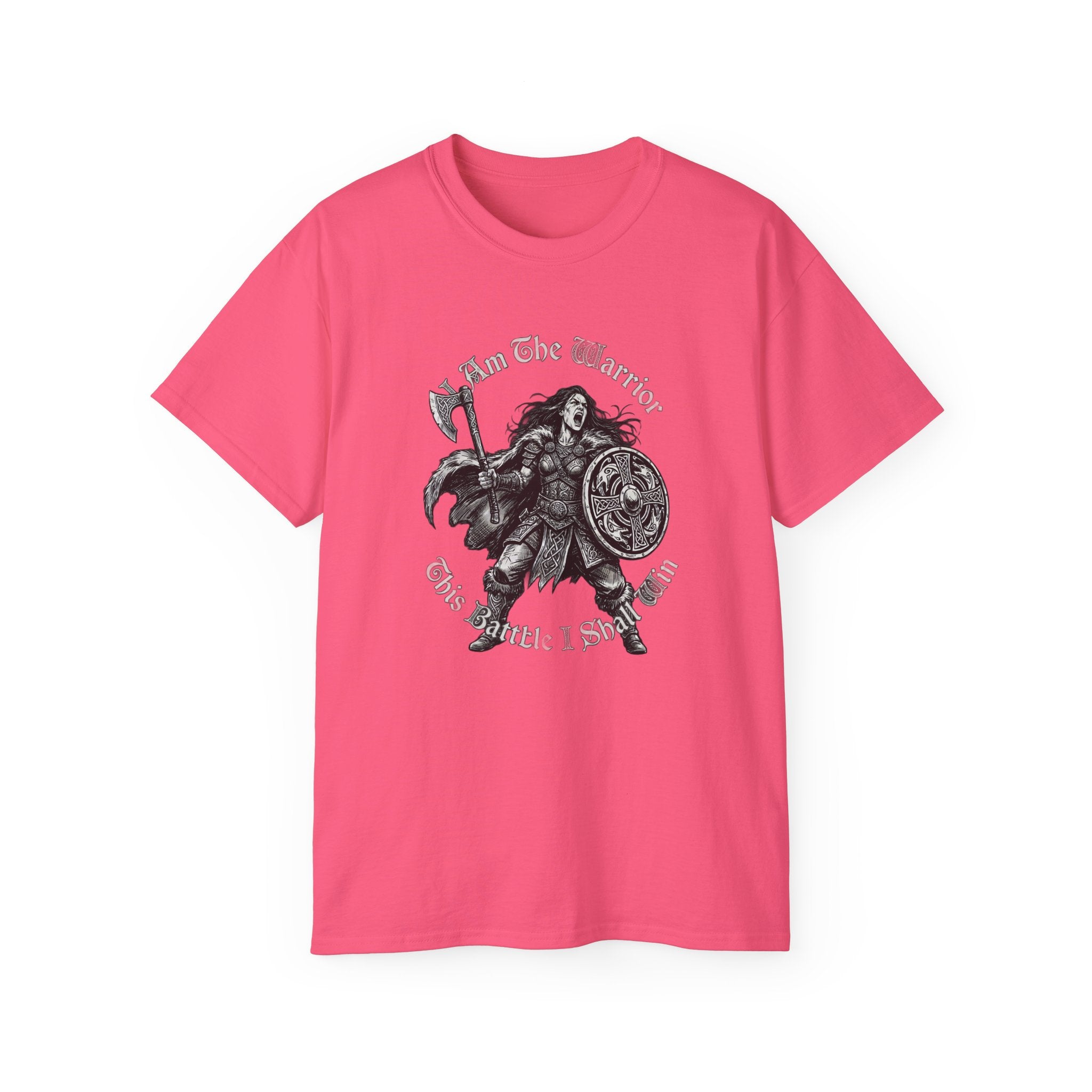 Warrior Shield T-Shirt — "I Am The Warrior, This Battle I Shall Win"