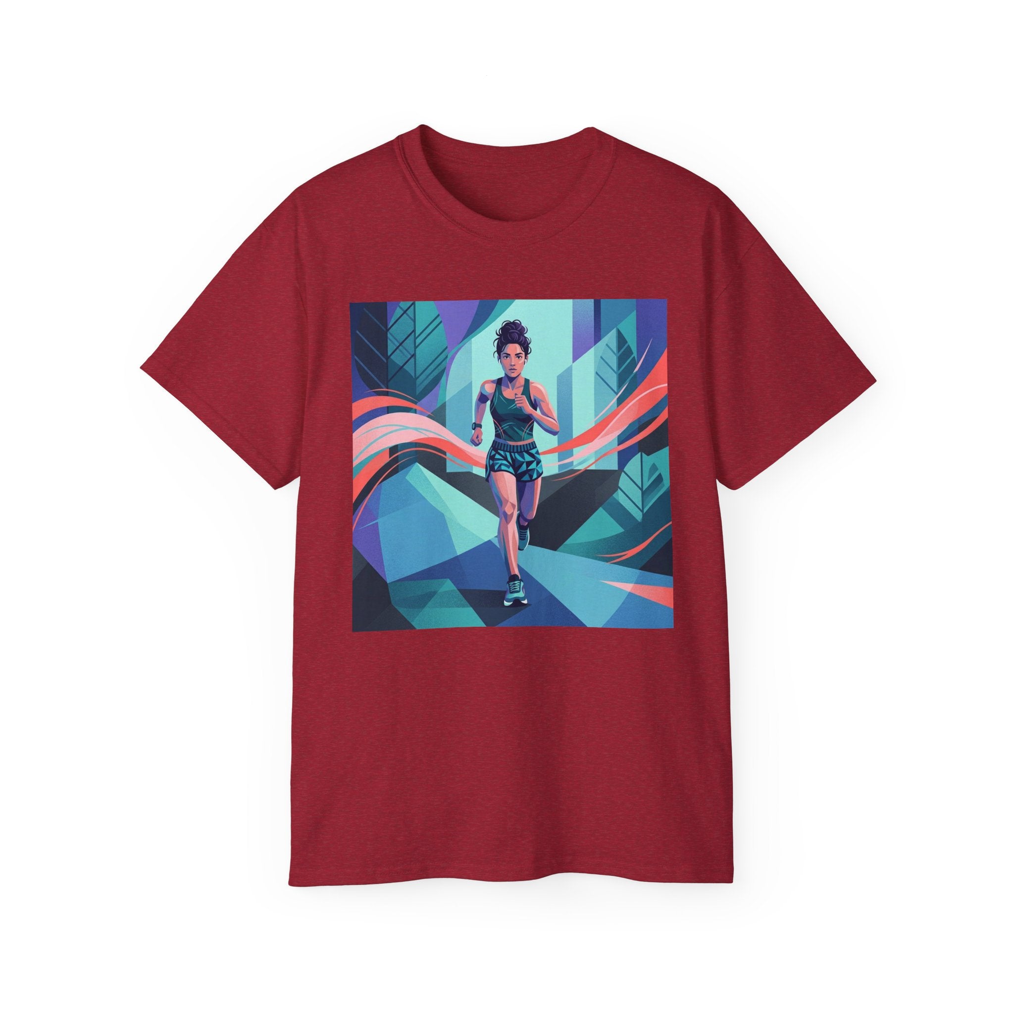 Female Jogger Art T-Shirt — Female Jogger  Graphic Tee