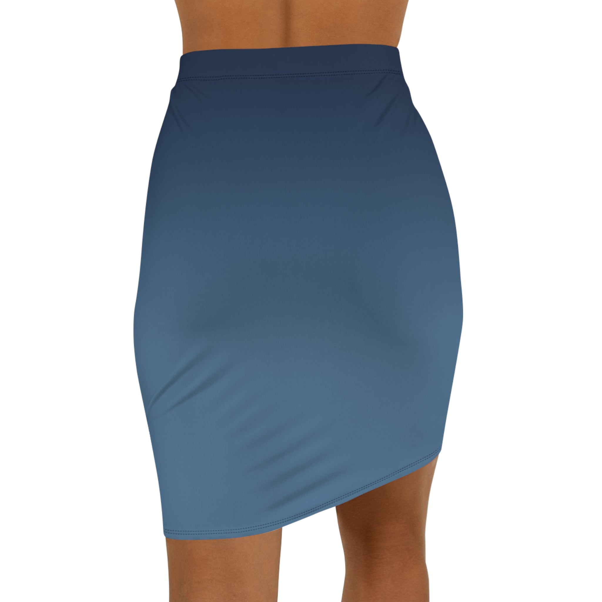 Midnight Pencil Skirt — Women's Mid-Waist Slim Fit