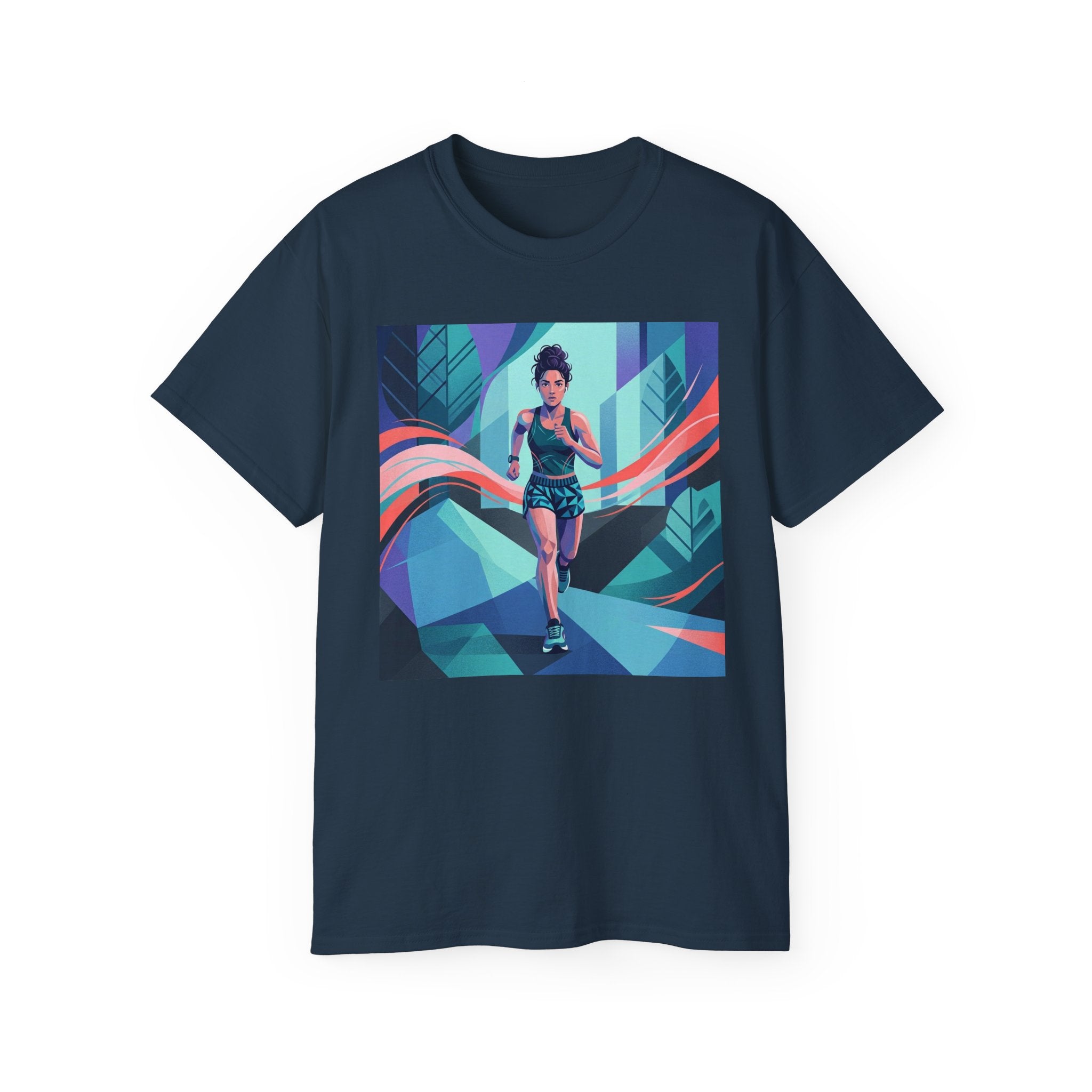 Female Jogger Art T-Shirt — Female Jogger  Graphic Tee