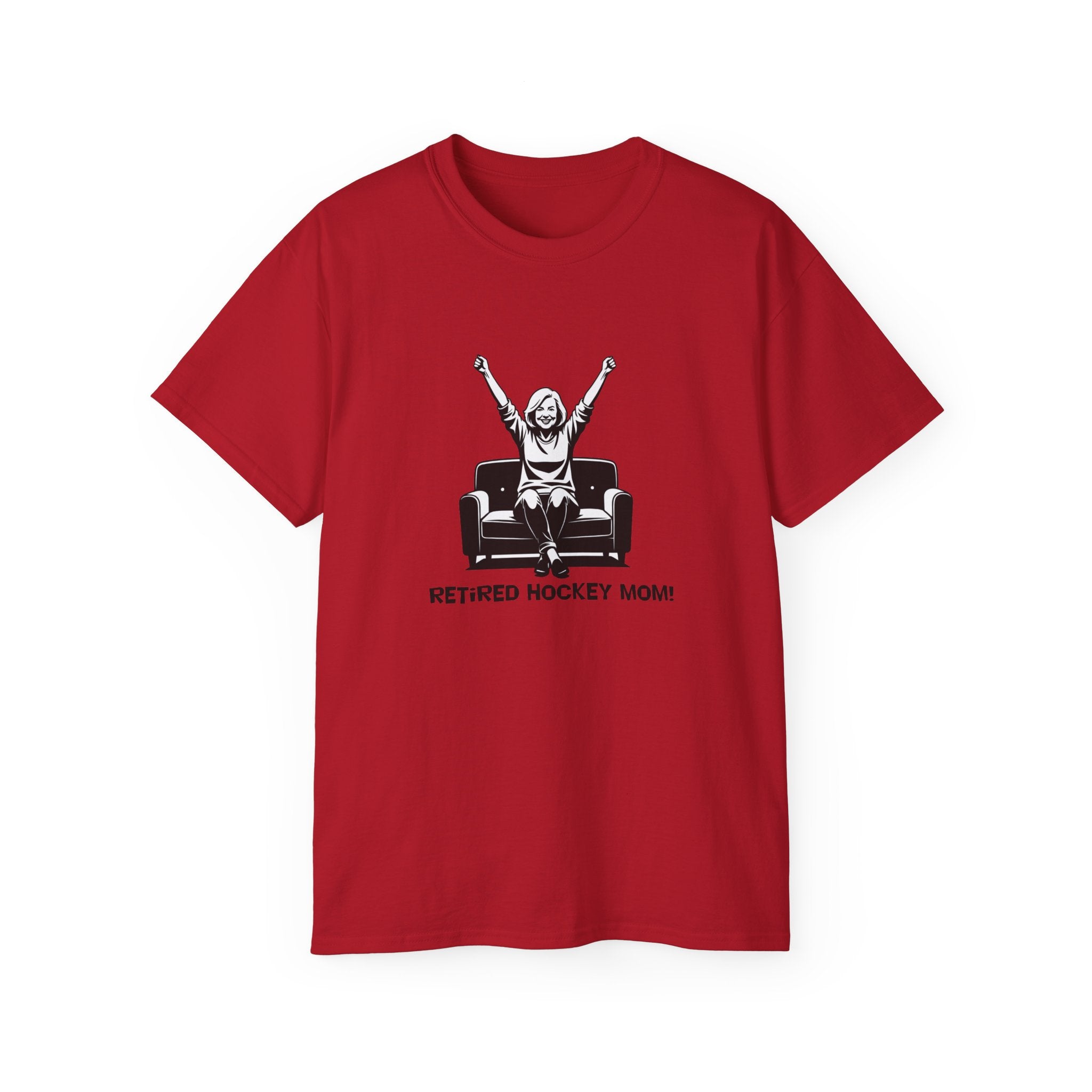 Hockey Mom T-Shirt — Retired Hockey Mom Graphic Tee