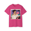 Retro Sunset Beach Tee — 80s Miami Woman Graphic T-Shirt