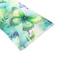 Butterfly Watercolor Light Scarf – Lightweight Spring Floral Wrap - Raven Quest Apparel