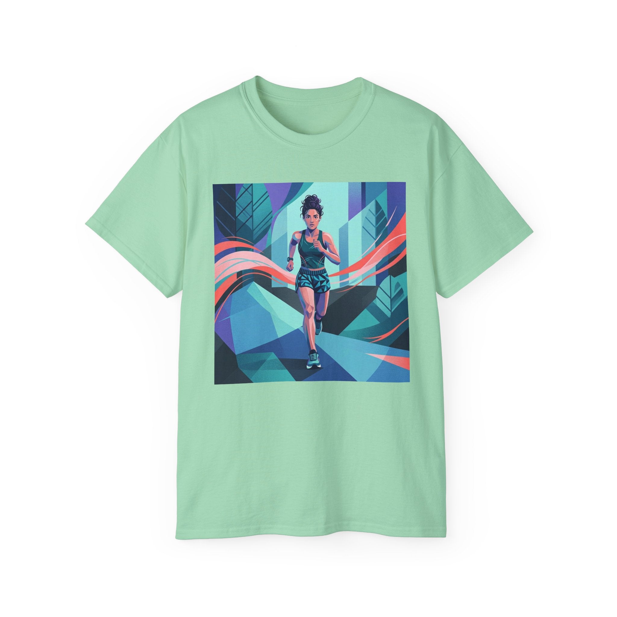 Female Jogger Art T-Shirt — Female Jogger  Graphic Tee