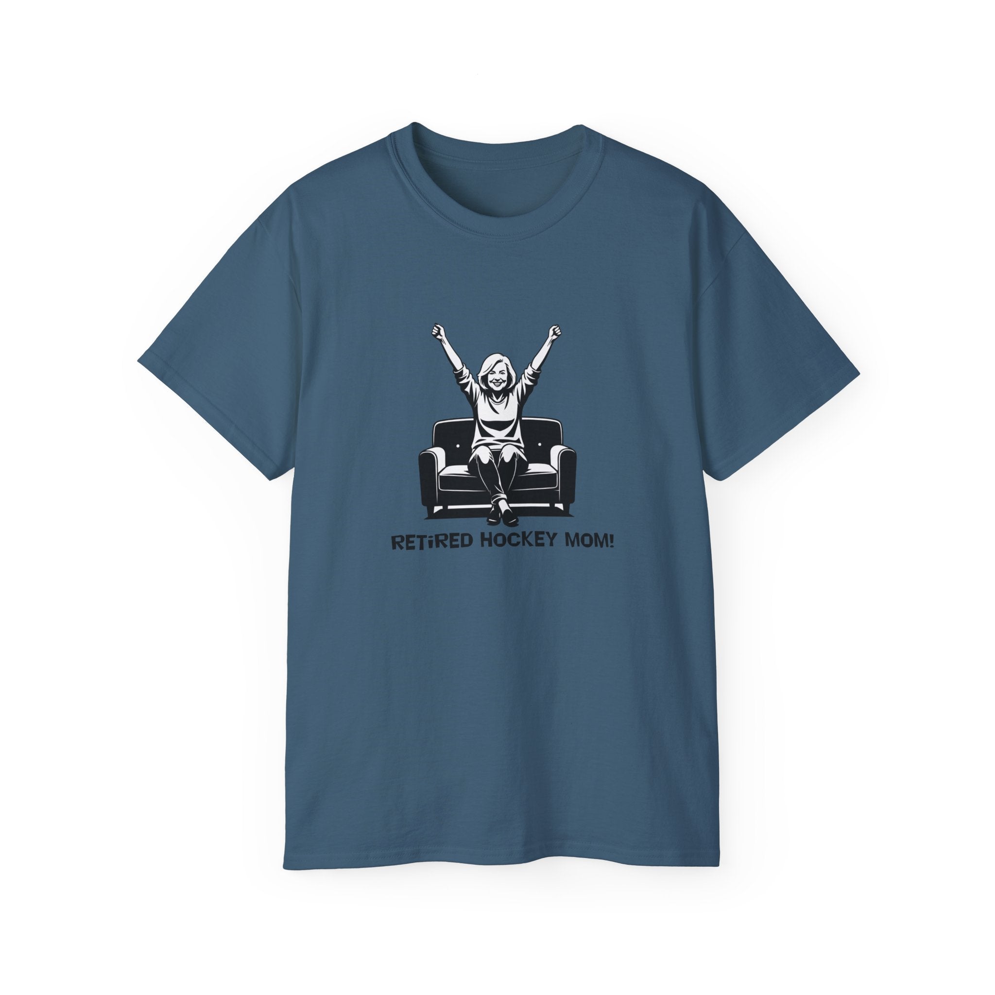 Hockey Mom T-Shirt — Retired Hockey Mom Graphic Tee