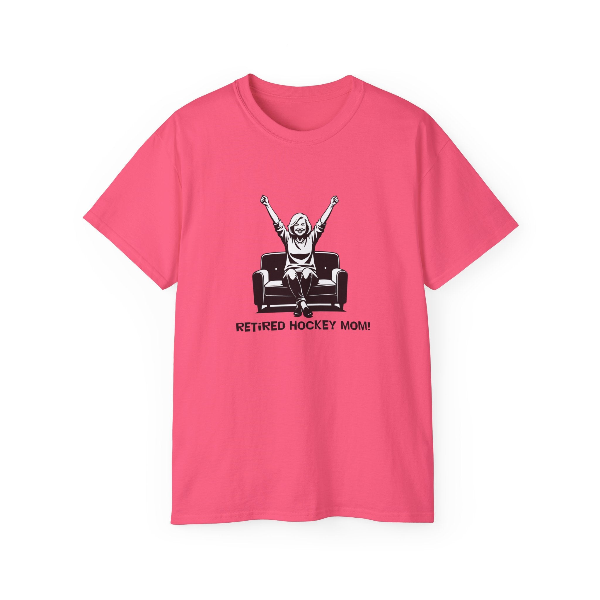 Hockey Mom T-Shirt — Retired Hockey Mom Graphic Tee