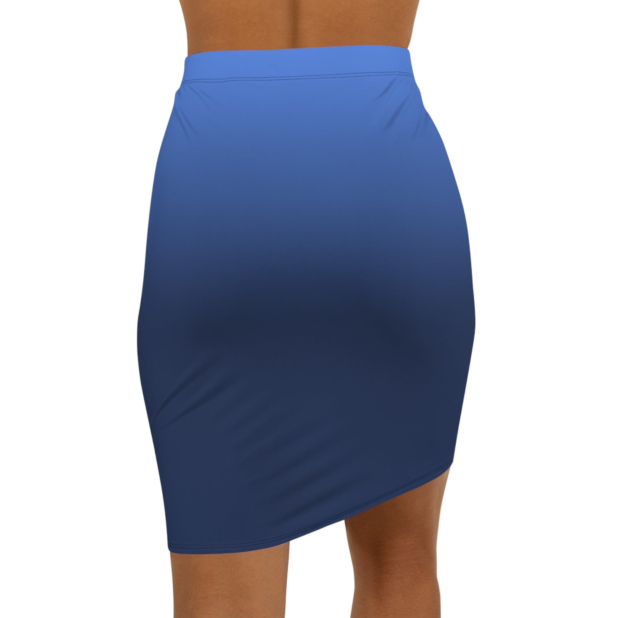 Ocean Pencil Skirt — Women's Mid-Waist Slim Fit