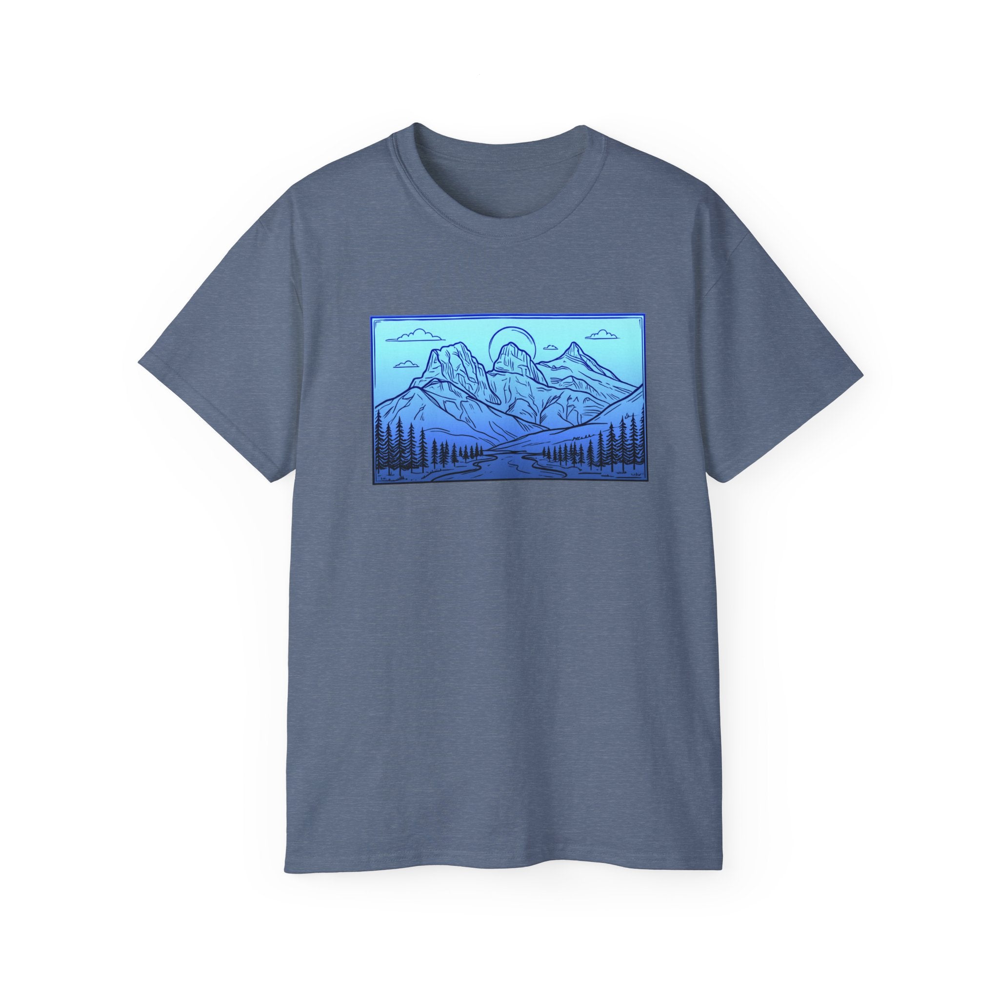 3 Sisters Canmore Alberta Art T-Shirt — 3 Sisters Canmore Alberta Graphic Tee