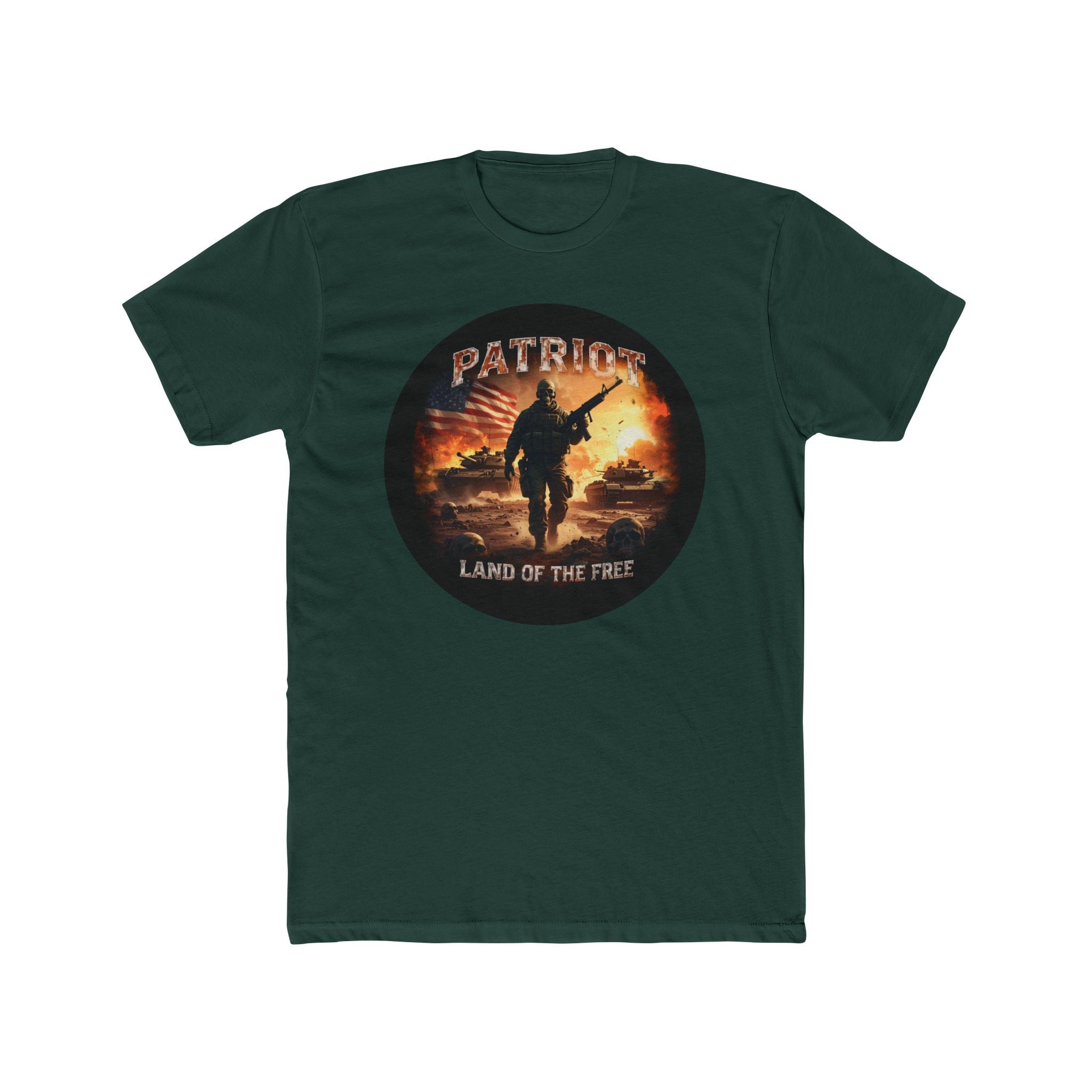 Patriot Soldier Graphic Tee — Military Veteran Tribute T-Shirt - Raven Quest Apparel