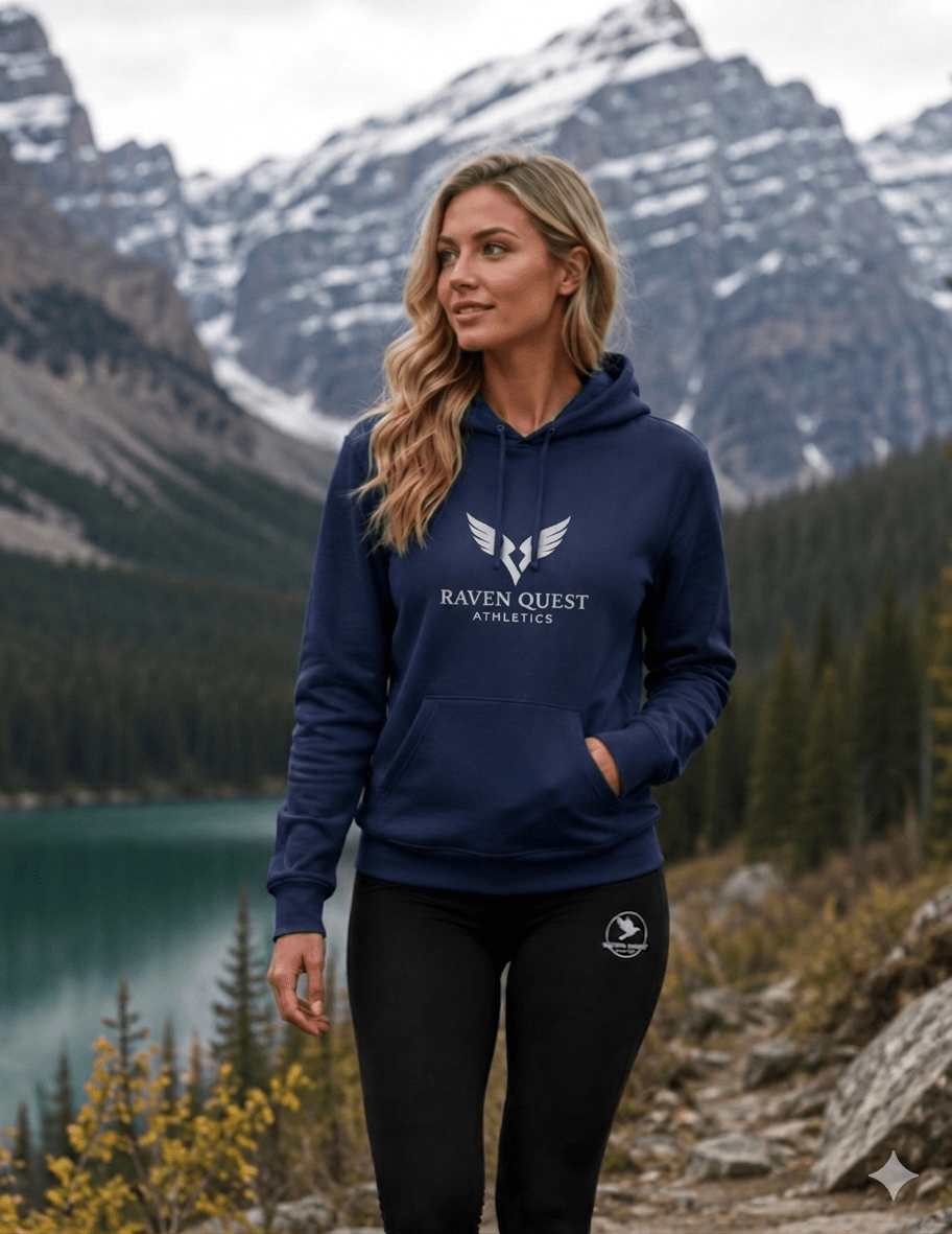 Adidas Graphic Hoodie – Vintage RQA Sweatshirt - Raven Quest Apparel